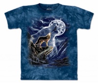 The Mountain Mens Wolf Spirit Moon Short Sleeve Tee