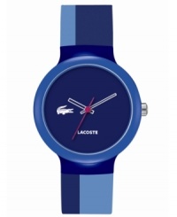 Varying shades of blue create a sporty Goa collection watch with classic Lacoste style.