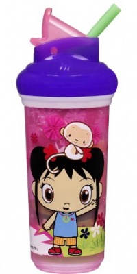 Munchkin 9 Ounce Ni Hao Kai-Lan Insulated Straw Cup, Colors May Vary