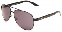 Gucci GG2898/S Sunglasses - 0BKS Black Shiny Black (BN Dark Grey Lens) - 58mm