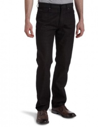 Calvin Klein Mens Rinse Black Straight Leg Jean