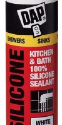 Dap 08640 Bathroom Silicone Rubber Caulk 10.1-Ounce White