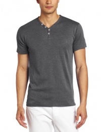 French Connection Men's Short Sleeve Henley