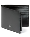 Crafted from black southern German full-grain cowhide finished with Montblanc's unique shine, this sleek leather wallet has 11 credit card slots, a bill compartment, a view pocket and an additional pocket.