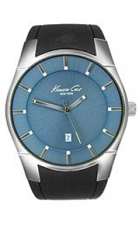 Kenneth Cole New York Men's KC1612 Classic Custom Barrel Blue Marine Dial Case Watch