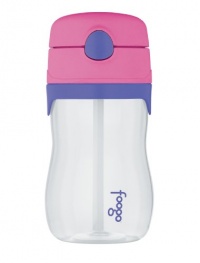 Thermos Foogo Phases Leak Proof Straw Bottle, Pink/Purple, 11 Ounce