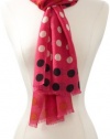 Echo Design Women's Polka Dot Wrapping Scraf, Magenta, One Size