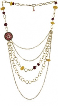 Lucky Brand Gypsy Soul Gold-Tone Multi-Strand Pendant Necklace