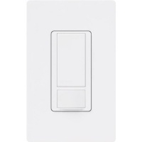 Lutron MS-OPS2HW-WH Maestro 250 Watt Single Pole Occupancy Sensor Switch with Claro Screwless Wallplate, White