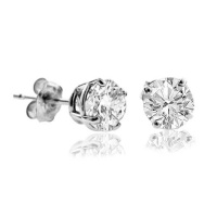 1/5 CT Diamond Stud Earrings 14k Gold (I1-I2 Clarity)