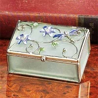 StealStreet SS-A-38088 Floral Dragonfly Decoration Jewelry Box