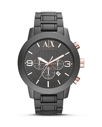 Like the perfect tee-shirt, Armani Exchange's gray watch perfects easy style. Whether worn with a blazer or more casually, this ticker's soft interplay of tones is cooly versatile.