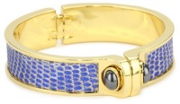 KARA by Kara Ross Baby Shirt with Metallic Blue Lizard Cuff Bracelet