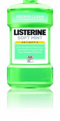 Listerine Antiseptic Adult Mouthwash, Soft Mint, 1.5 Liter