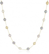 Majorica 8mm Round Pearls Illusion Necklace