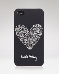 Iconic graphic artist Keith Haring's heart-motif dresses up this Case Scenario iPhone case, designed to show your gadget a little love.