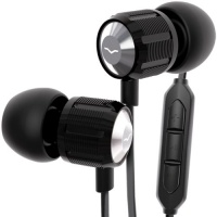 V-MODA Bass Freq Metal 3-Button Mic In-Ear Noise-Isolating Headphone for Apple (Nero)