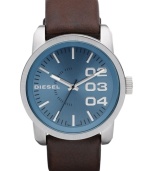 Get lost in the deep blue sea with this stately timepiece by Diesel.