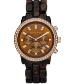 Rose-gold and tortoise make chic your middle name with this Showstopper collection watch by Michael Kors.