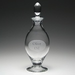 For the smartest kitchen - this is a very elegant bottle engraved with 'Olive Oil'.