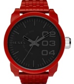 Take a step toward the alternative with this bold unisex watch by Diesel.