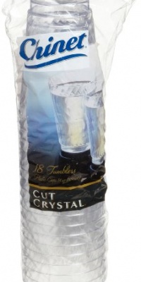 Chinet Cut Crystal Tumblers (14-Ounce), 108-Count Tumblers