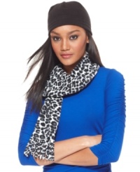 Heat up winter with fierce accessories like this safari-inspired fleece scarf by Style&co.