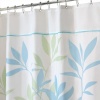 InterDesign Leaves Long Shower Curtain, 72-Inch by 84-Inch, Blue/Green