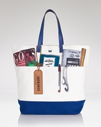 Anya Hindmarch Tote - Homework Canvas with Velvet Calf