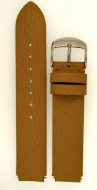 Fits Philip Stein Size 1 18mm Spicy Mustard Calf Leather Watchband with Spring Bars By JP Leatherworks