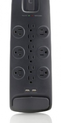 Belkin Advanced 3000 Joule 12 Outlet Surge Protector with 2 USB Charging Ports and 6ft Cord