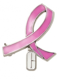 In support of Breast Cancer Awareness Month and in commemorative memory of Evelyn Lauder's legacy, Clinique has created the Clinique Courage Pin: a limited-edition pink ribbon pin with a white Clinique C charm hanging from the center. Clinique will donate $2 from every sale of this limited-edition Courage Pin to The Breast Cancer Research Foundation® while supplies last. Made in China. 