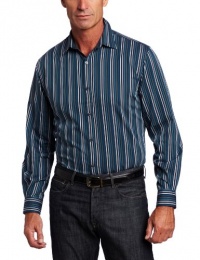 John Henry Men's Trend Tonal Stripe Shirt