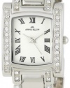 Anne Klein Women's 10-7127SVSV Swarovski Crystal Accented Silver-Tone Watch