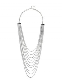 GUESS Silver-tone Long Necklace, SILVER