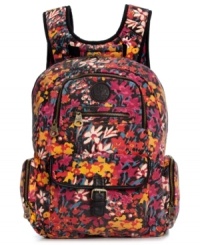 Before you ship out, be sure to stow your stuff in this travel-ready backpack from Roxy. Ultra-roomy with plenty of pockets, it's ideal for any excursion.