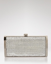 Going somewhere? Salvatore Ferragamo says it's going to be an elegant evening with this sophisticated clutch, dressed to the nines in crystals.