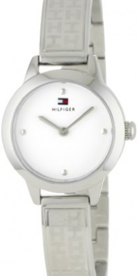 Tommy Hilfiger Women's 1781090 Classic Stainless Steel TH Embossed Bangle Watch