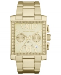 Style worth flaunting: a sparkling Gia watch by Michael Kors.