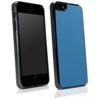 BoxWave GeckoGrip Apple iPhone 5 Case - Ultra Low Profile, Slim Fit Snap Shell Cover with Rubberized Pebble Texture Back Cover - Apple iPhone 5 Cases and Covers (Blue)