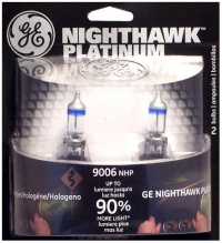 GE 9006NHP/BP2 Nighthawk PLATINUM Headlight Bulbs (Low Beam), Pack of 2