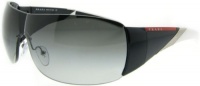 PRADA SPS 07H SPS07H 7RI-3M1 GUNMETAL PLASTIC GRAY GRADIENT LENS SHIELD SUNGLASSES SHADES