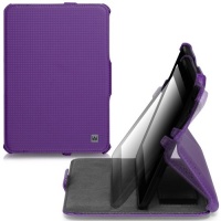 CaseCrown Ace Flip Case (Purple Haze Carbon Fiber) for Amazon Kindle Fire HD 7 Inch (Built-in magnet for sleep / wake feature)