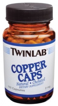 TwinLab - Copper Caps, 2 mg, 100 capsules