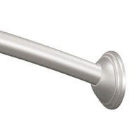 Moen DN2155BN Inspirations 5-Foot  Decorative Curved Shower Rod, Brushed Nickel