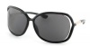 Tom Ford Raquel FT0076 Sunglasses - 0B5 Shiny Black (Dark Gray Lens) - 63mm