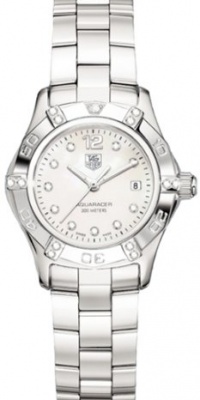 TAG Heuer Women's WAF141G.BA0813 Aquaracer Diamond Accented Watch