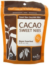 Navitas Naturals Cacao Nibs Sweetened, 4-Ounce