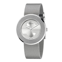 Gucci Women's YA129407 U-Play Medium Steel Mesh Watch