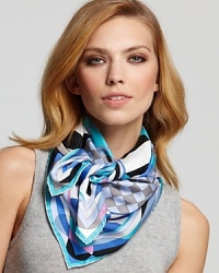 Emilio Pucci Giardino Geometric Silk Scarf